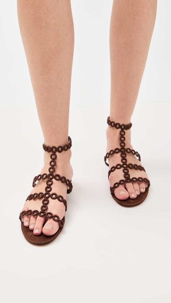 Aquazzura Infinity Chain Sandal Flats