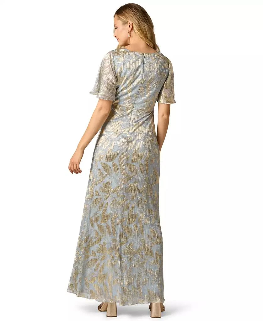 Adrianna Papell Women's Foil Leaf Flutter-Sleeve Draped Gown - Dresses & Skirts - Free Shipping - BeyondStyle Adrianna Papell Women's Foil Leaf Flutter-Sleeve Draped Gown - Dresses & Skirts - Free Shipping - BeyondStyle