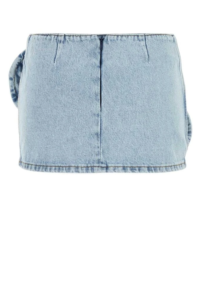 Magda Butrym Magda Butrym Floral Appliqué Denim Mini Skirt 2
