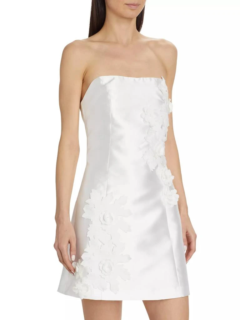 Elliatt Walter Floral Applique Satin Minidress 4