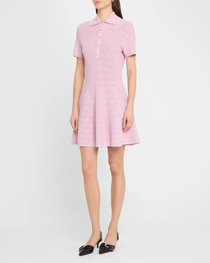 Givenchy Logo Fit-Flare Mini Polo Dress 2