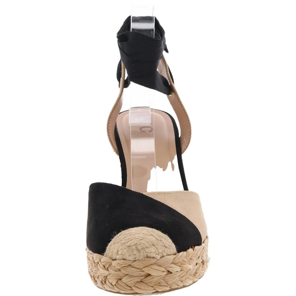 INC International Moniquee 2 Womens Faux Suede Wedge Espadrille Heels 3