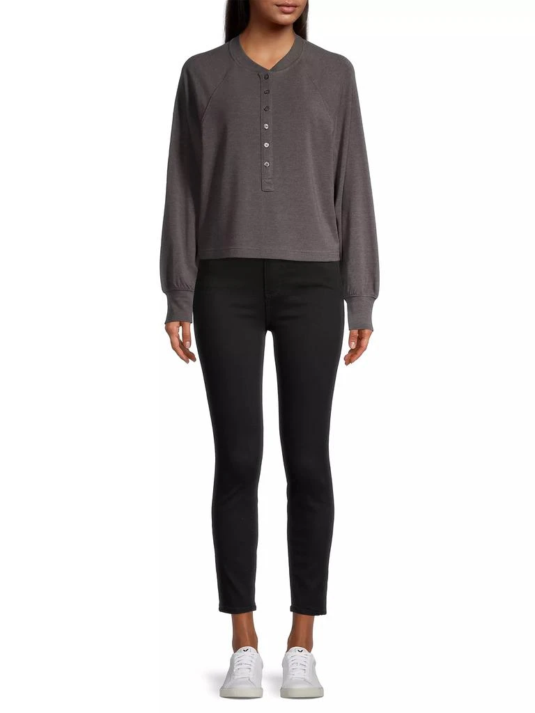 Elie Tahari Raglan-Sleeve Henley Top 6