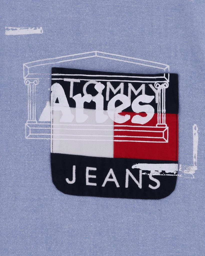 Aries Tommy x Aries Remade: Overprinted Pocket Shirt Blue 3