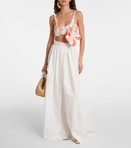 Adriana Degreas Cotton poplin maxi skirt 2