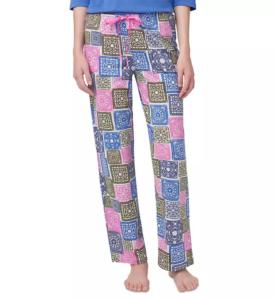 Hue Women's Crochet All Day Printed Pajama Pants