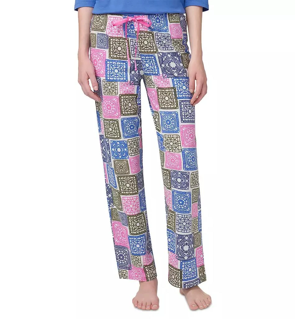 Hue Women's Crochet All Day Printed Pajama Pants 1