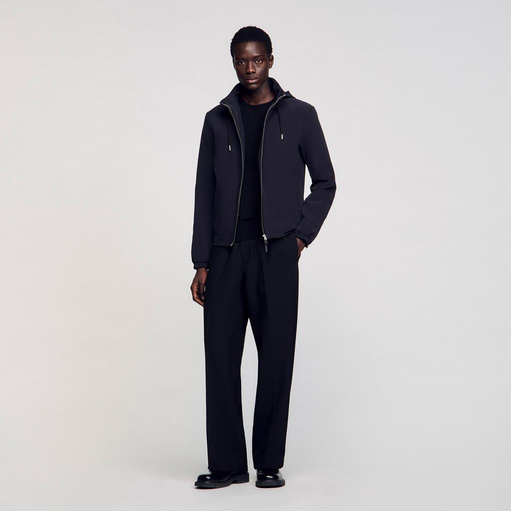 Sandro Zip-up hooded jacket