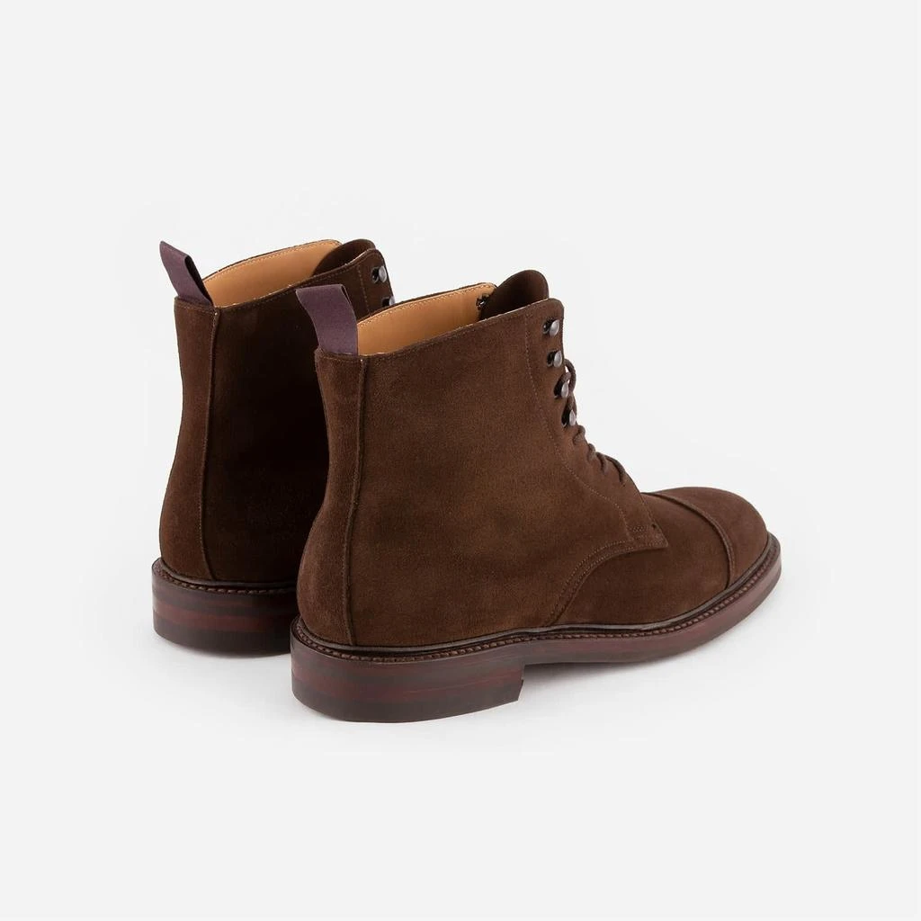Crockett & Jones Coniston Dark Brown Suede Derby Boot 3