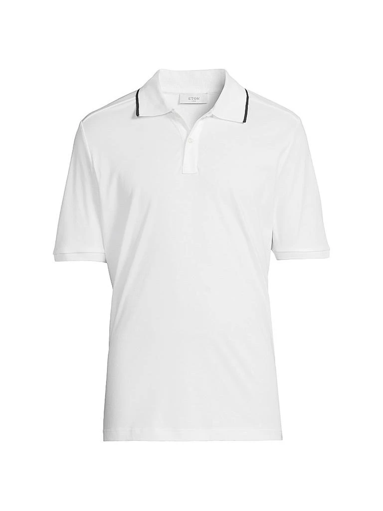 Eton Tipped Collar Jersey Polo Shirt 1