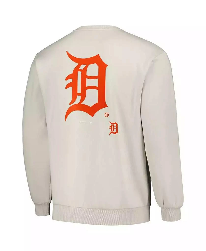 PLEASURES Men's Gray Detroit Tigers Ballpark Pullover Sweatshirt 3