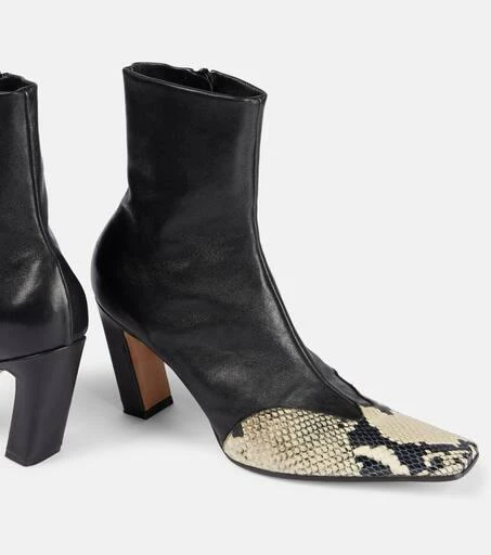 Khaite Nevada leather ankle boots 5