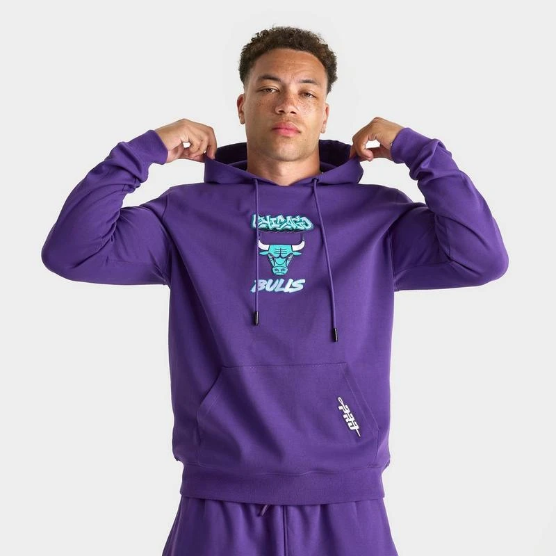 Pro Standard Men's Pro Standard Chicago Bulls Grape Pullover Hoodie 1