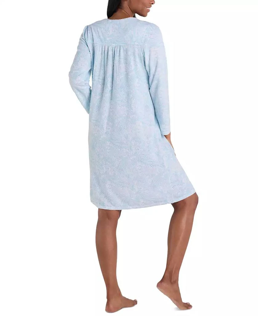 Miss Elaine Women's Lace-Trim Shirred Nightgown 2