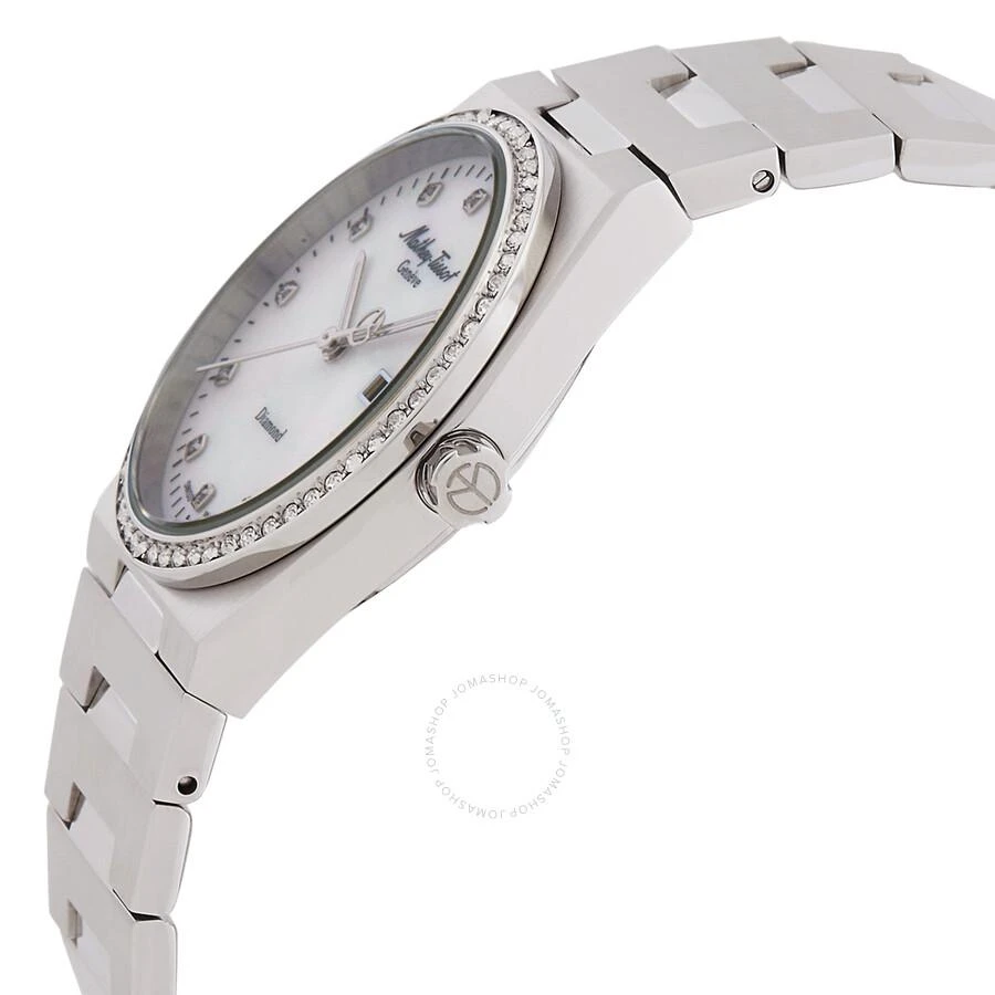 Mathey-Tissot Zeus Lady Diamond Quartz White Dial Watch D118SAI 2
