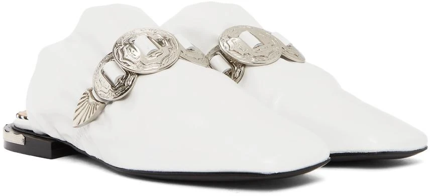 Toga Pulla White Slip-On Loafers 4