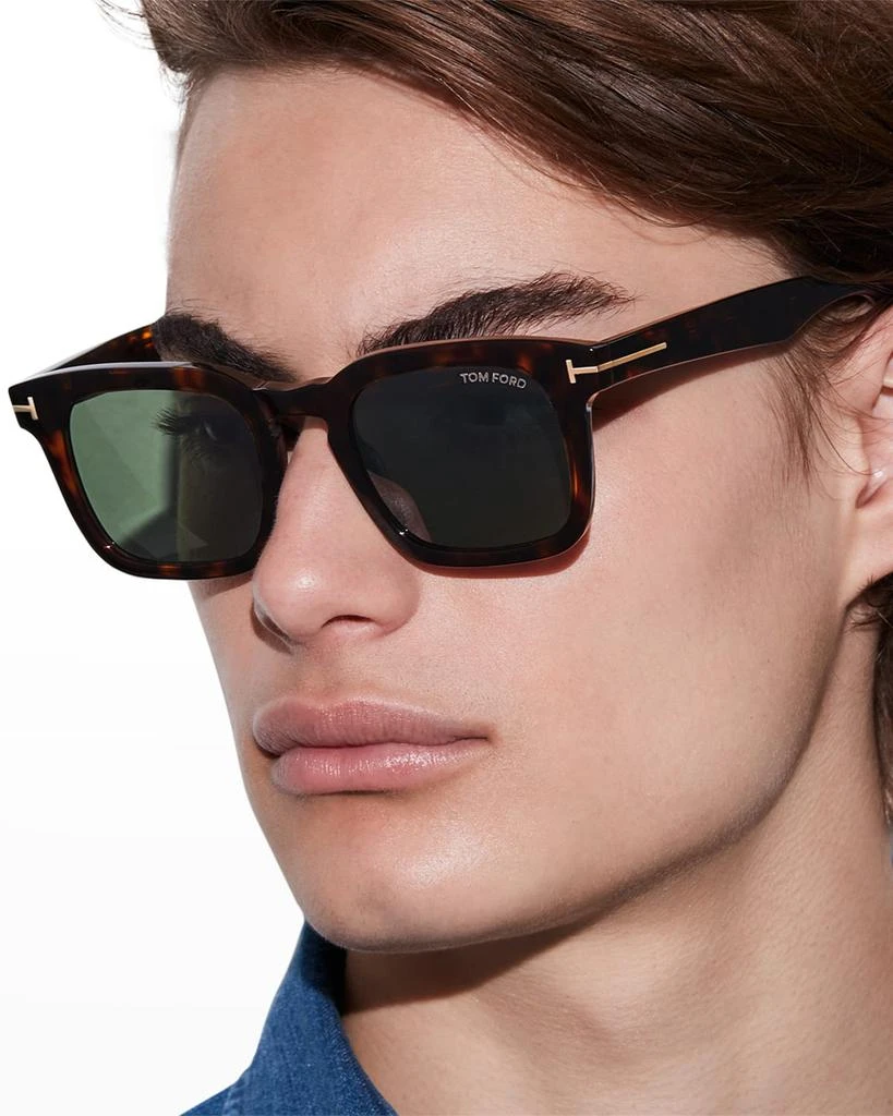 Tom Ford Men's Dax Square Tortoiseshell Sunglasses 2
