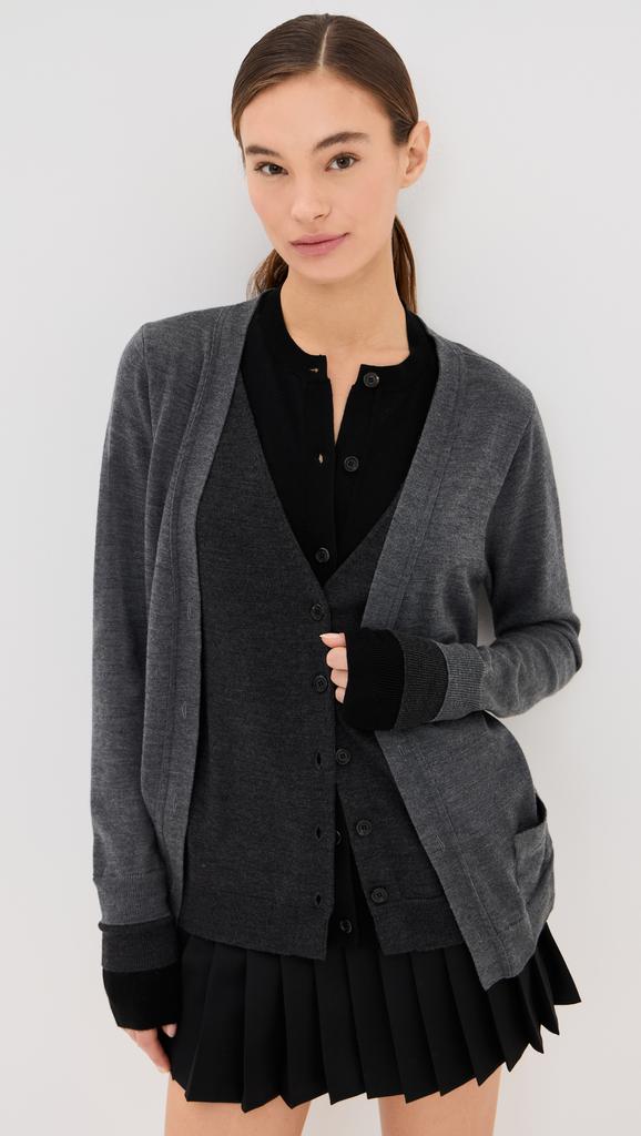 Monse Trompe L'oeil Layered Cardigan