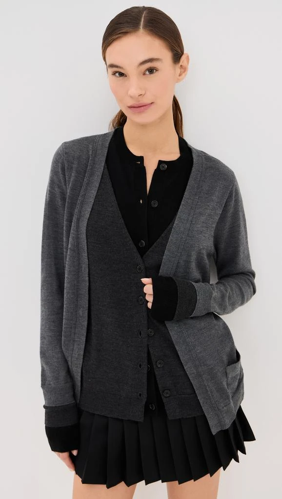 Monse Trompe L'oeil Layered Cardigan 2