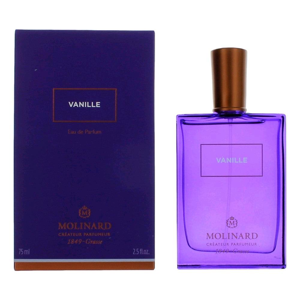 MOLINARD 2pcs Vanille by , 2.5 oz Eau De Parfum Spray for Women