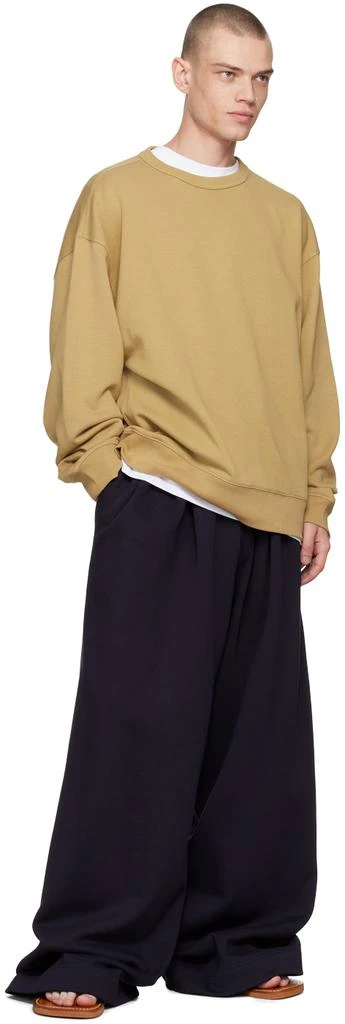Dries Van Noten Navy Pleated Sweatpants 4
