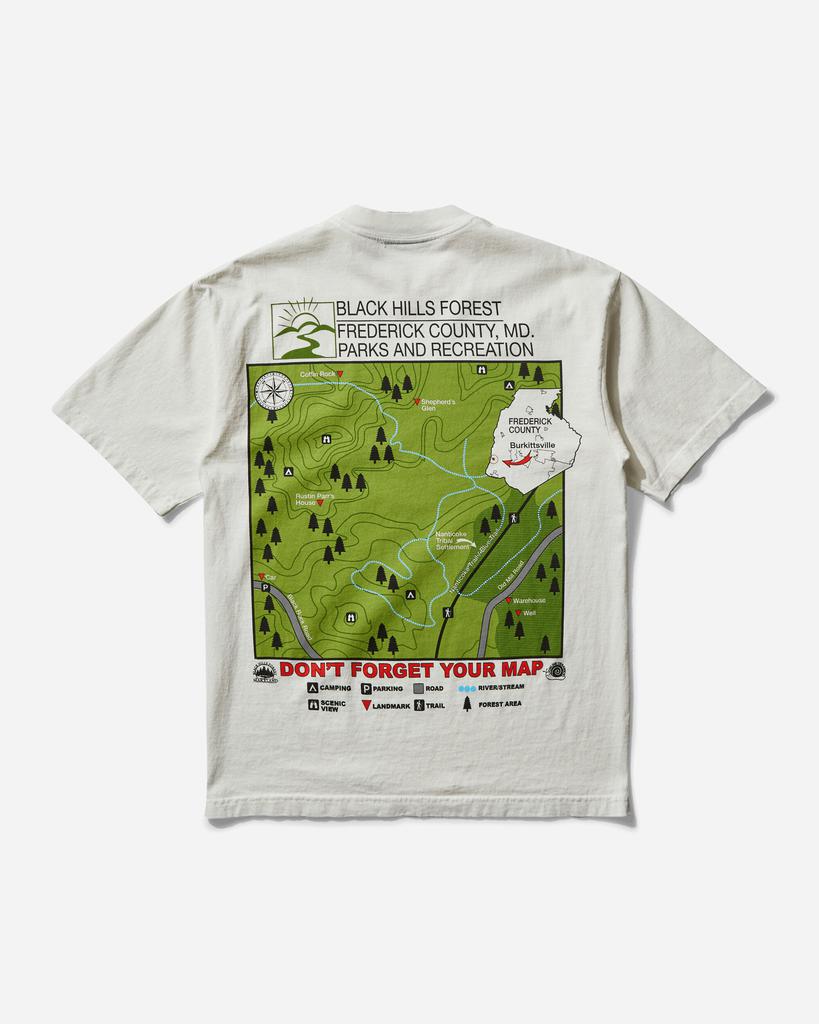 Online Ceramics Men's The Blair Witch "Black Hills Forest Map" T-Shirt Off White