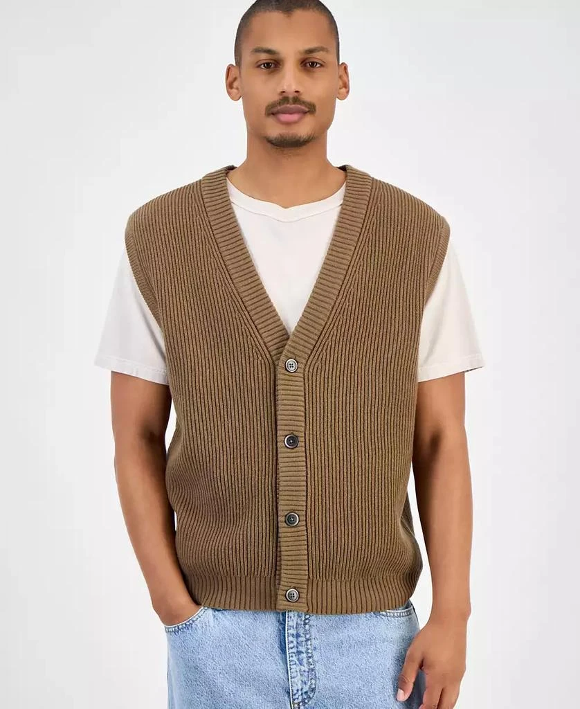 Sun + Stone Men
s Sweater Vest, Macy
s Exclusive