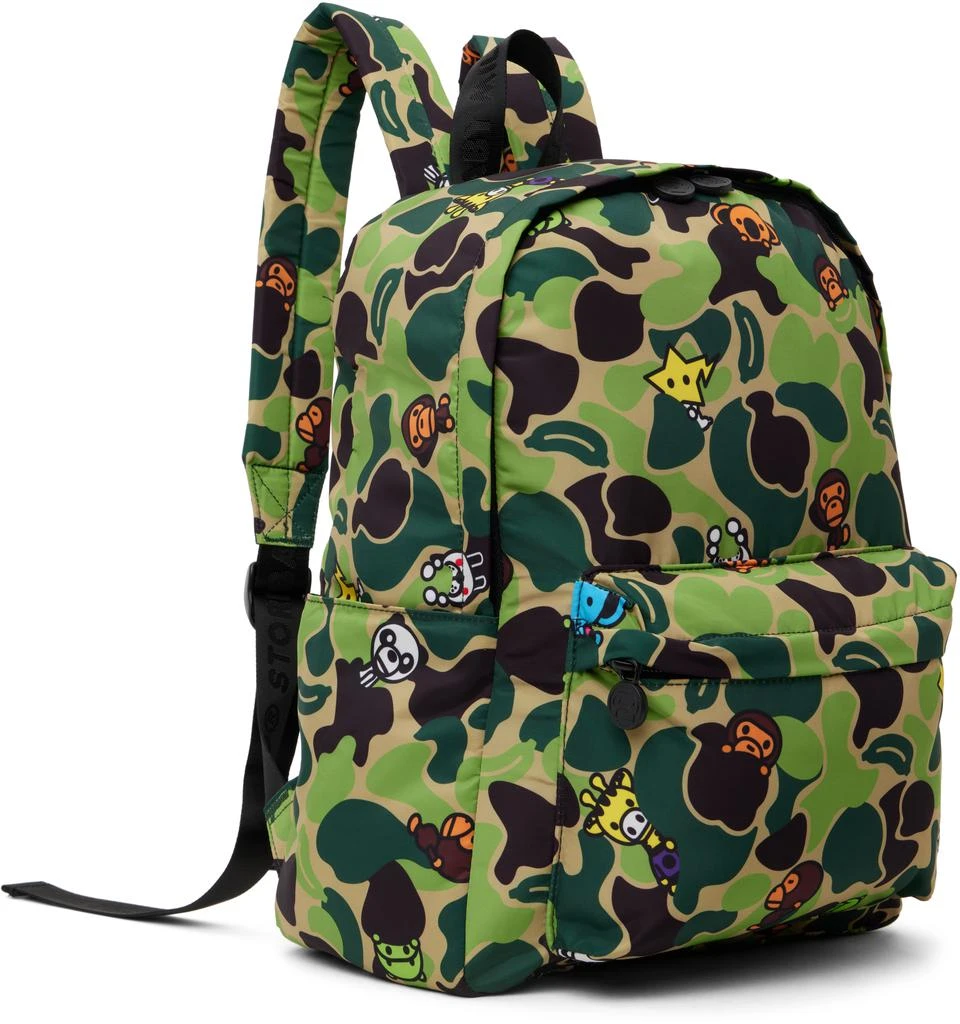 Bape Kids Khaki ABC Milo All Friends Medium Backpack 2
