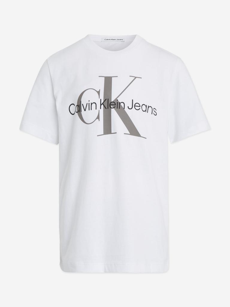 Calvin Klein Calvin Klein Kids Monogram Logo T-Shirt in White