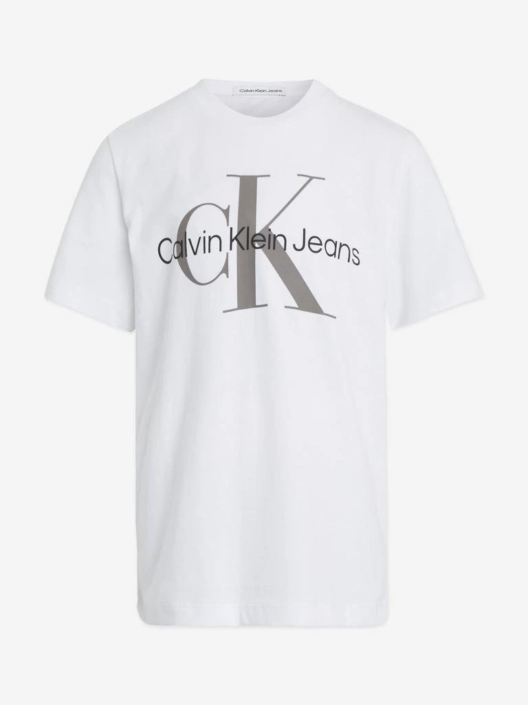 Calvin Klein Calvin Klein Kids Monogram Logo T-Shirt in White 1