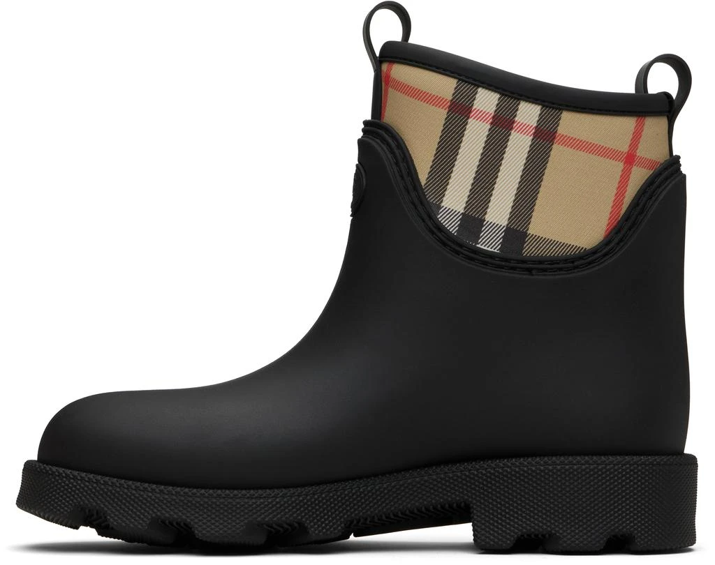 Burberry Black Rubber Marsh Stamp Low Boots 3