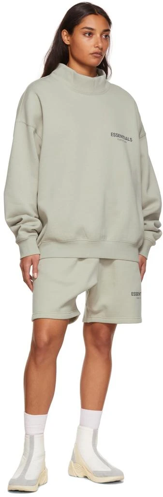 Essentials SSENSE Exclusive Green Fleece Sweat Shorts 4