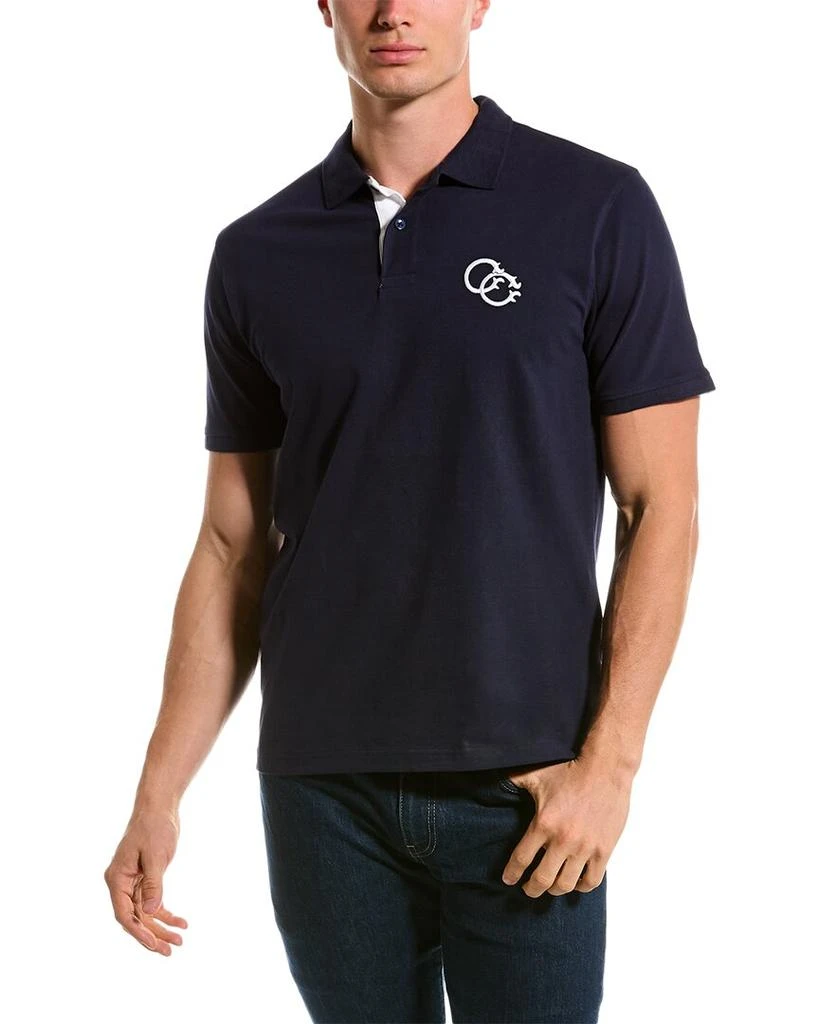 Cavalli Class Black Cotton Men Polo