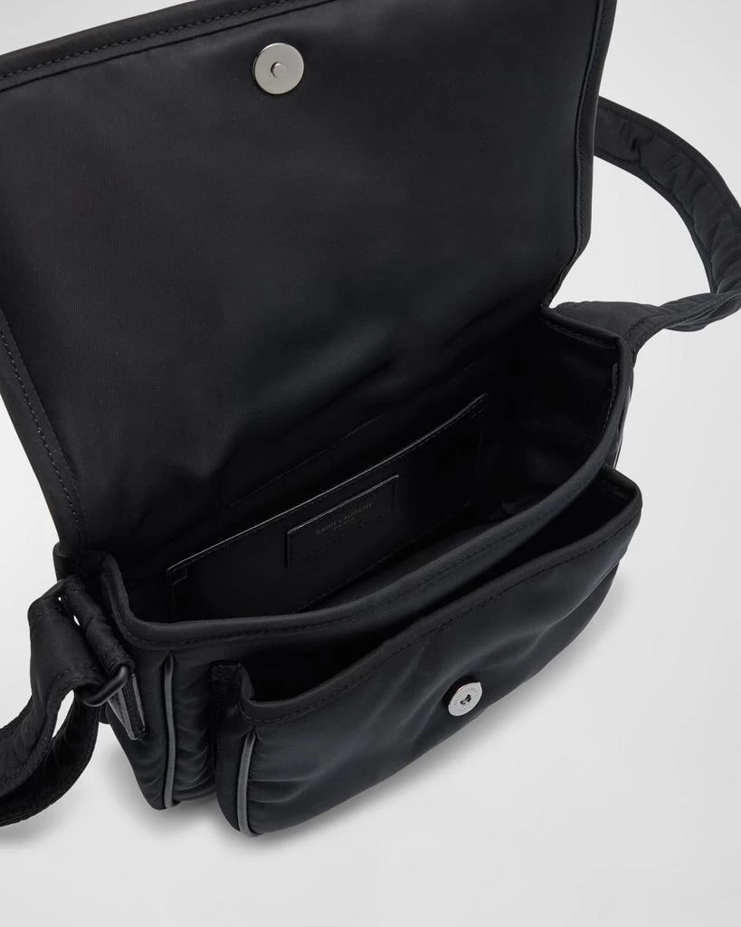 Yves Saint Laurent Men's Niki YSL Messenger Bag in Nylon 4