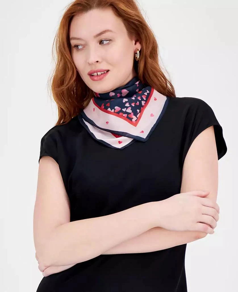 Holiday Lane Petal Hearts Square Scarf, Exclusively at Macy
s 2