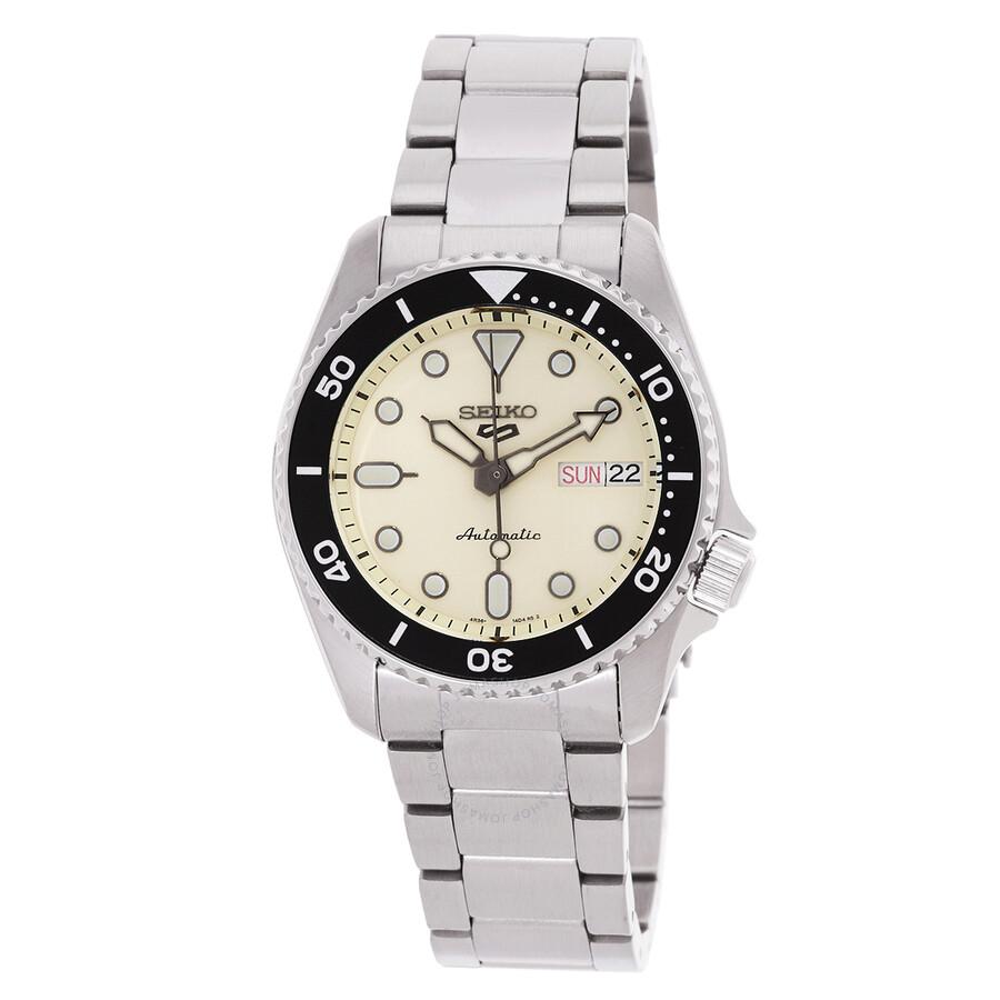 Seiko 5 Automatic Cream Dial Men's Watch SRPK31K1