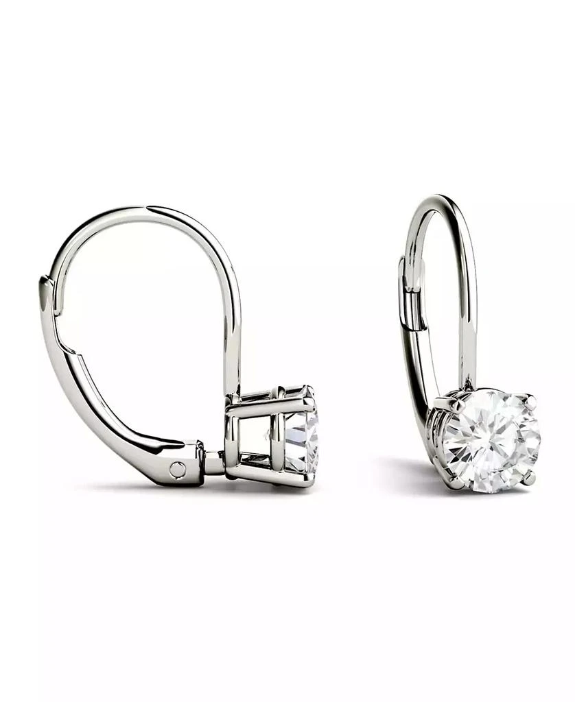 Charles 
Colvard Moissanite Leverback Earrings (1 ct. t.w. Diamond Equivalent) in 14k white or yellow gold 3