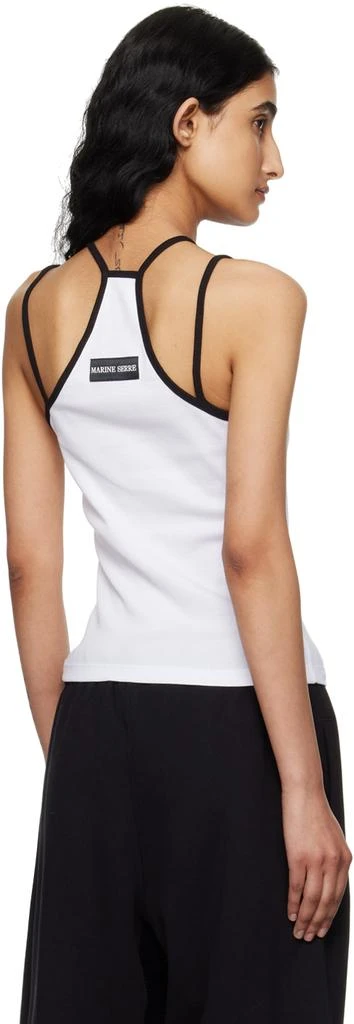 MARINE SERRE SSENSE Exclusive White Tennis Court Tank Top 3