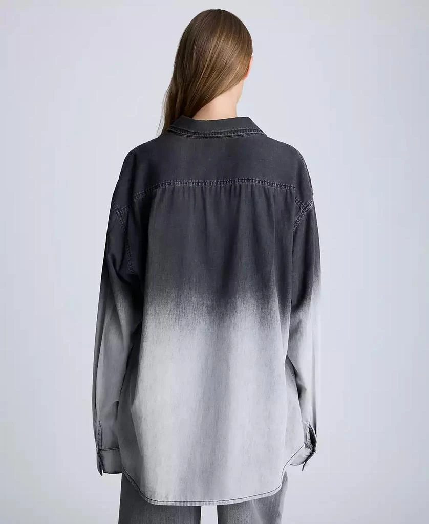 Kenneth Cole Women's Chambray Ombré Tunic Shirt 2