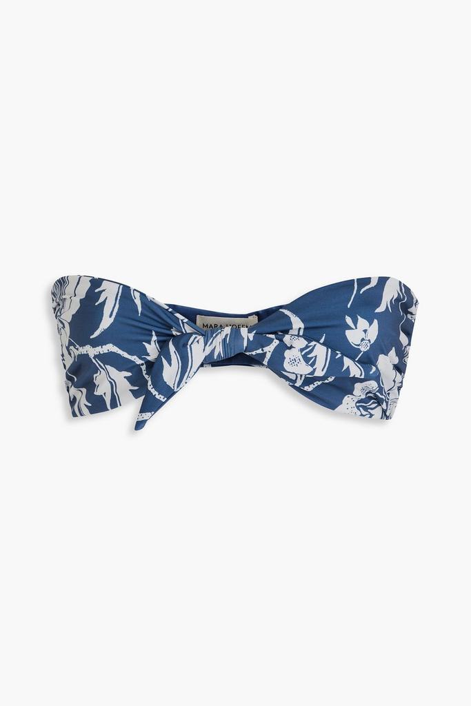 Mara Hoffman Kai knotted floral-print bandeau bikini top