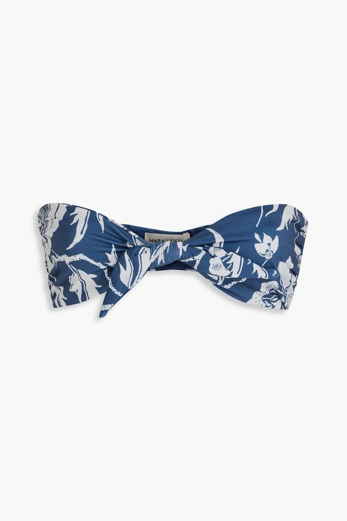 Mara Hoffman Kai knotted floral-print bandeau bikini top 1