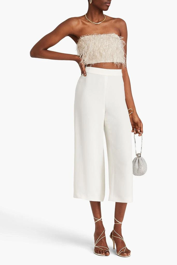 PUCCI Cropped silk-crepe wide-leg pants 2