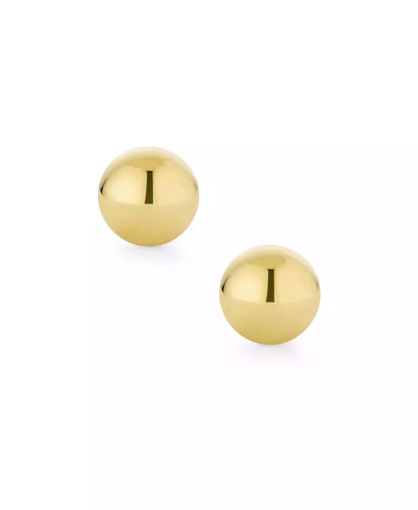 Bling Jewelry Classic Tiny Petite 14K Yellow Gold Round Button Ball Stud Earrings Screw Back