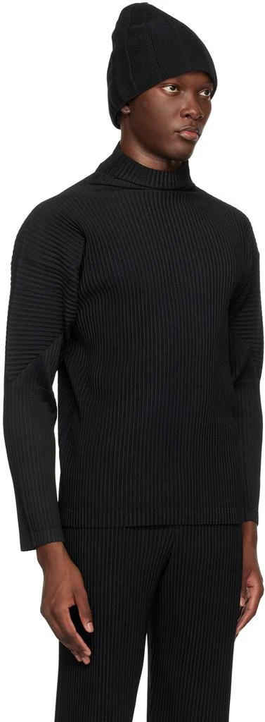 Homme Plissé Issey Miyake Black Basics Turtleneck 2