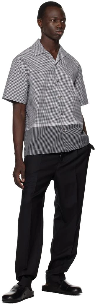 Dunhill Black & White Check Shirt 4