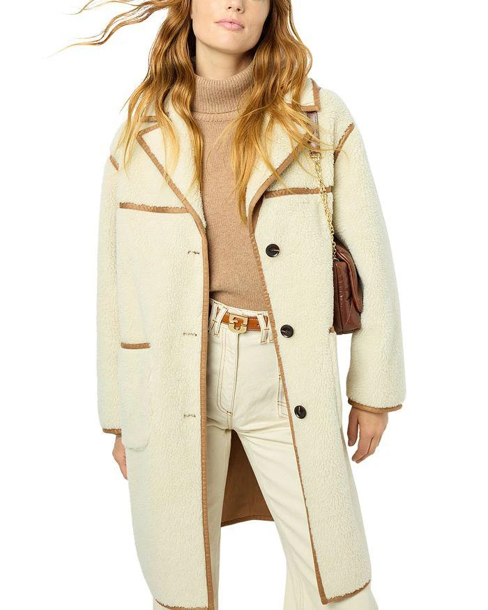 Gerard Darel Lysange Faux Shearling Coat 1