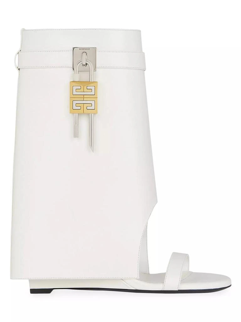 Givenchy Shark Lock Sandal Ankle Boots in Leather 1