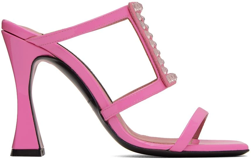 Les Petits Joueurs Pink Hoya Heeled Sandals 1