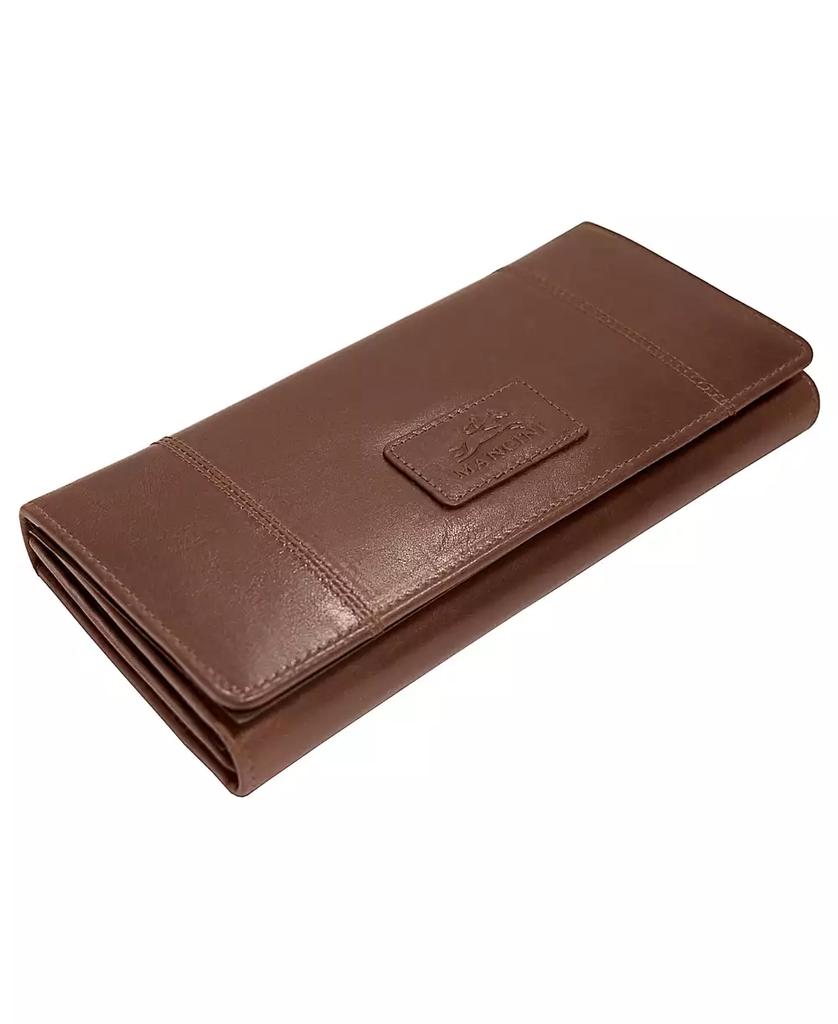 Mancini Leather Goods Casablanca Collection RFID Secure Ladies Trifold Wallet