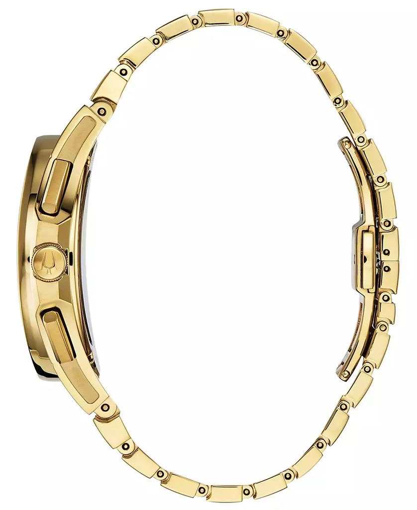 Bulova Men's Chronograph Curv Progressive Sport Gold-Tone Stainless Steel Bracelet Watch 44mm 2